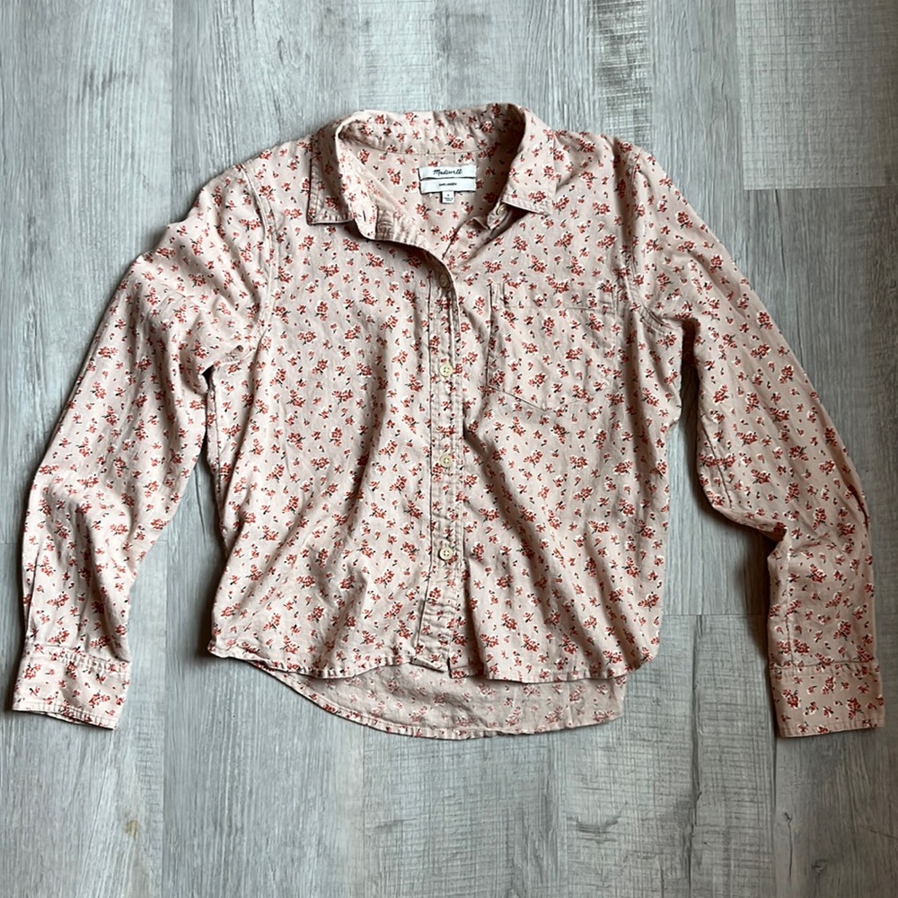 Madewell "Shrunken" Button Down - Floral Print
